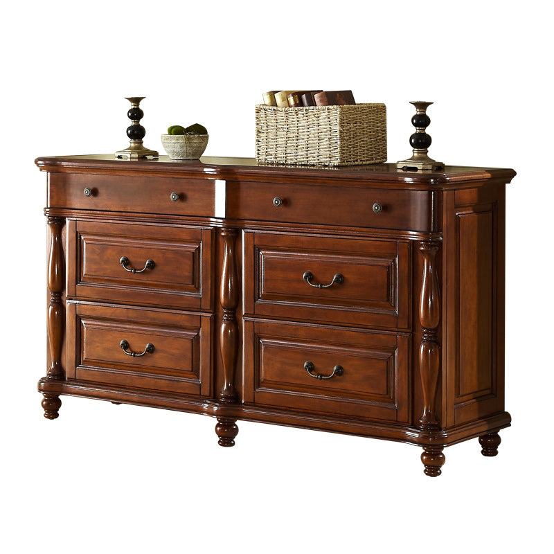 Traditional Storage Chest Solid Wood Dresser with 3/4/6/7/9 Drawers