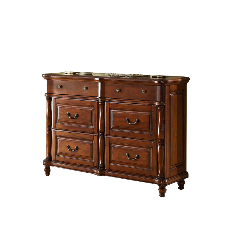 Traditional Storage Chest Solid Wood Dresser with 3/4/6/7/9 Drawers