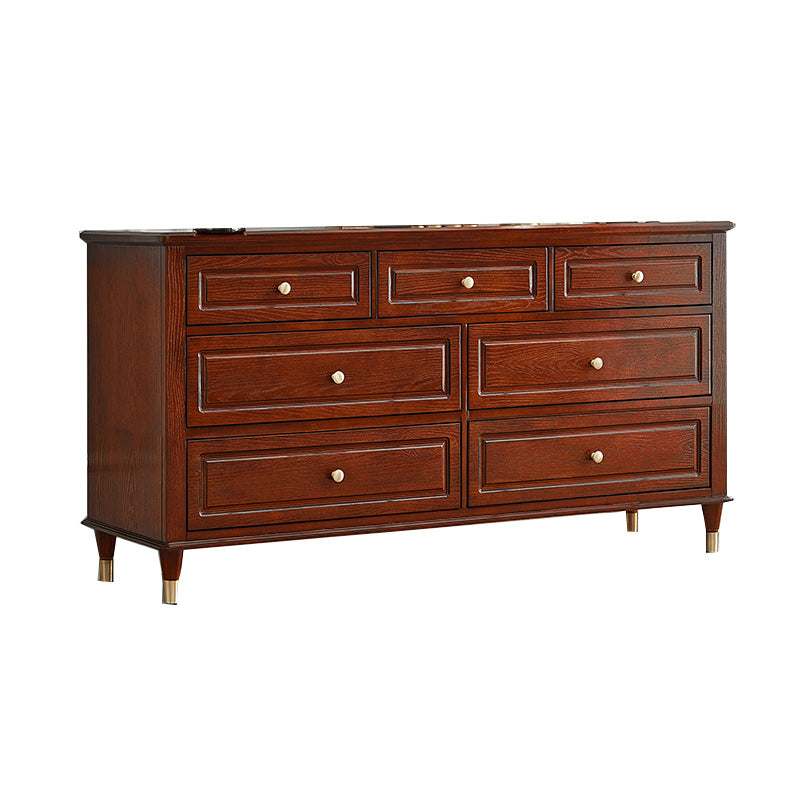 Traditional Storage Chest Solid Wood Dresser with 3/4/6/7/9 Drawers