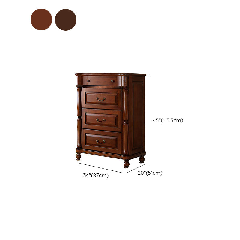 Traditional Storage Chest Solid Wood Dresser with 3/4/6/7/9 Drawers