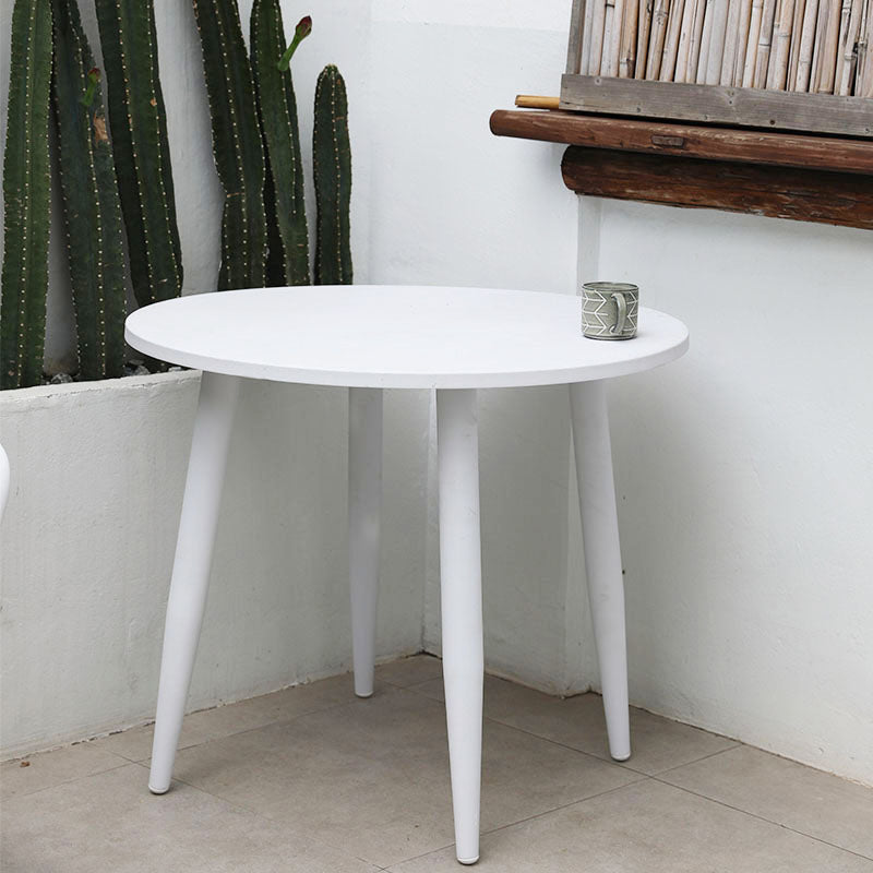 Round White Patio Dining Sets Boho 1/2/3/5/7 Pieces Dining Table Set