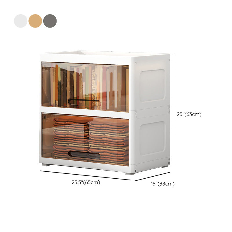 Modern Style Kids Closet Plastic Door Included Kid's Wardrobe for Home
