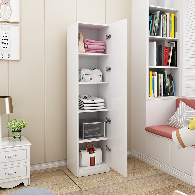 Matte Finish Cabinet with 1 Door Contemporary Manufactured Wood Storage Cabinet