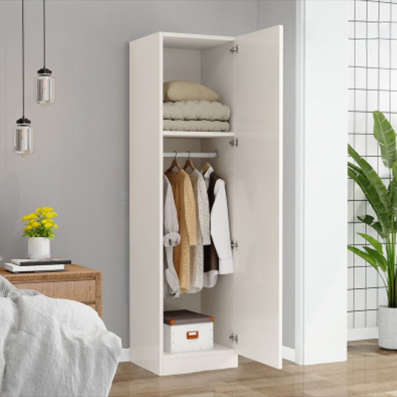 Matte Finish Cabinet with 1 Door Contemporary Manufactured Wood Storage Cabinet