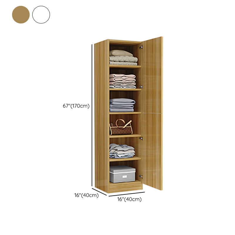 Matte Finish Cabinet with 1 Door Contemporary Manufactured Wood Storage Cabinet