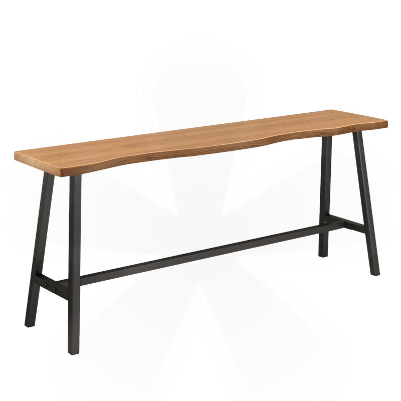 Pine Solid Wood Bar Dining Table Industrial Rectangle Bar Height Table