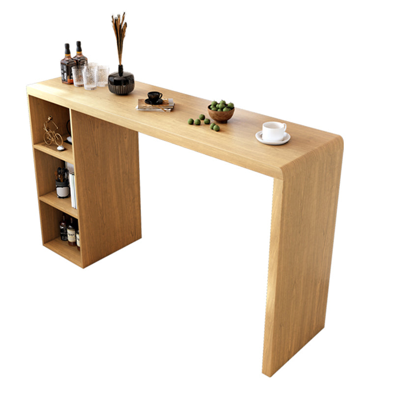 Glam Style Wooden Bar Table 1/2/3 Pieces Rectangle Bar Table Set for Home Use