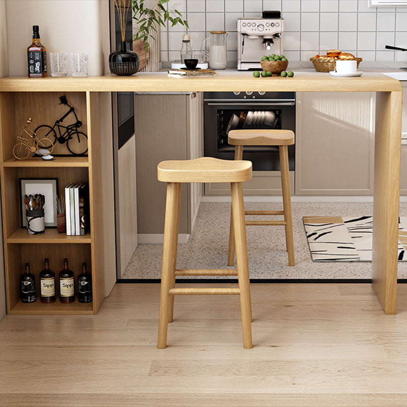 Glam Style Wooden Bar Table 1/2/3 Pieces Rectangle Bar Table Set for Home Use