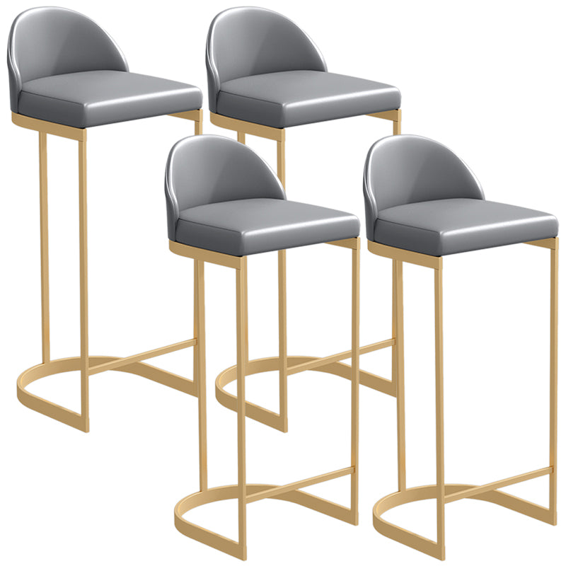 Armless Counter Height Stools Glam Counter and Bar Stool for Restaurant