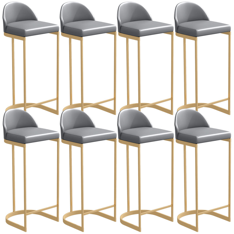 Armless Counter Height Stools Glam Counter and Bar Stool for Restaurant