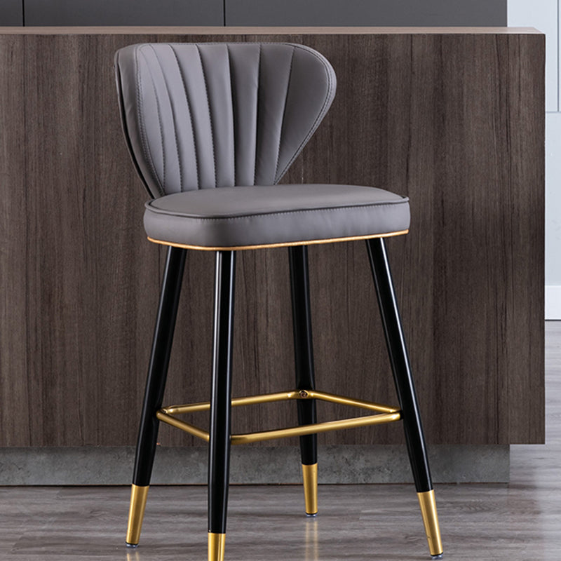Industrial Counter Chair Low Back Counter Height Stools for Restaurant