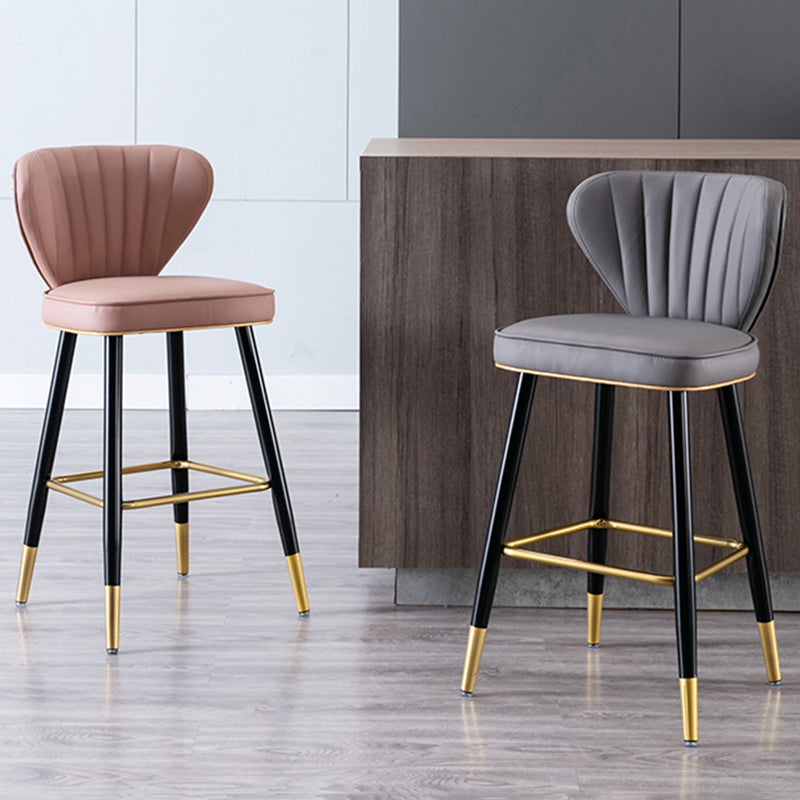 Industrial Counter Chair Low Back Counter Height Stools for Restaurant