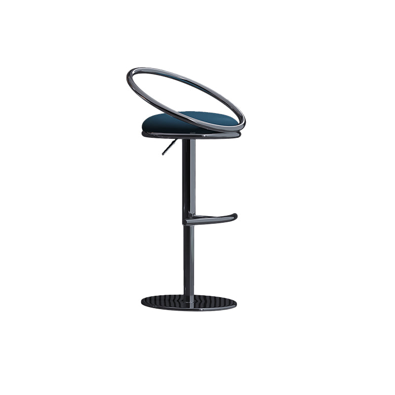 Industrial Style Adjustable Bar Stool Low Back Counter Bar Stool for Home