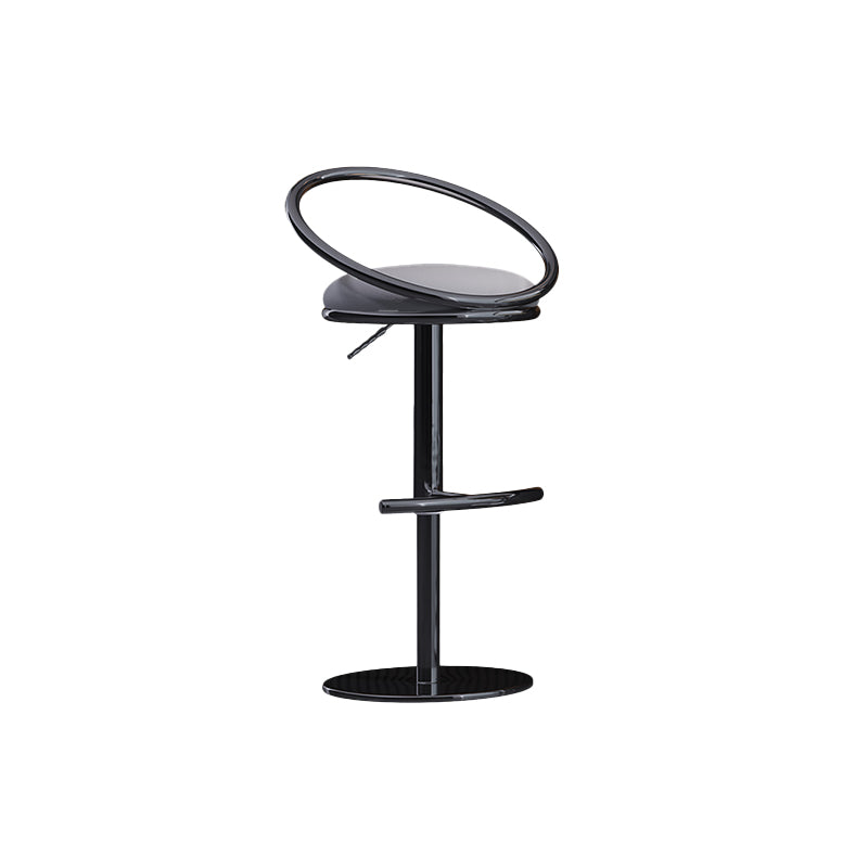 Industrial Style Adjustable Bar Stool Low Back Counter Bar Stool for Home