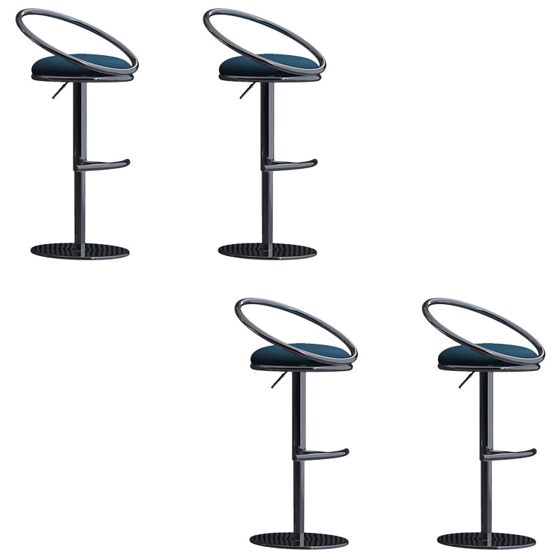Industrial Style Adjustable Bar Stool Low Back Counter Bar Stool for Home