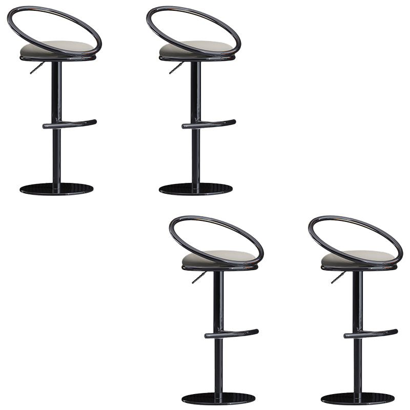 Industrial Style Adjustable Bar Stool Low Back Counter Bar Stool for Home