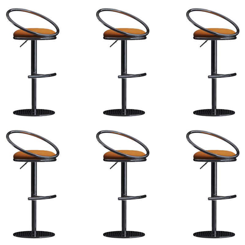 Industrial Style Adjustable Bar Stool Low Back Counter Bar Stool for Home