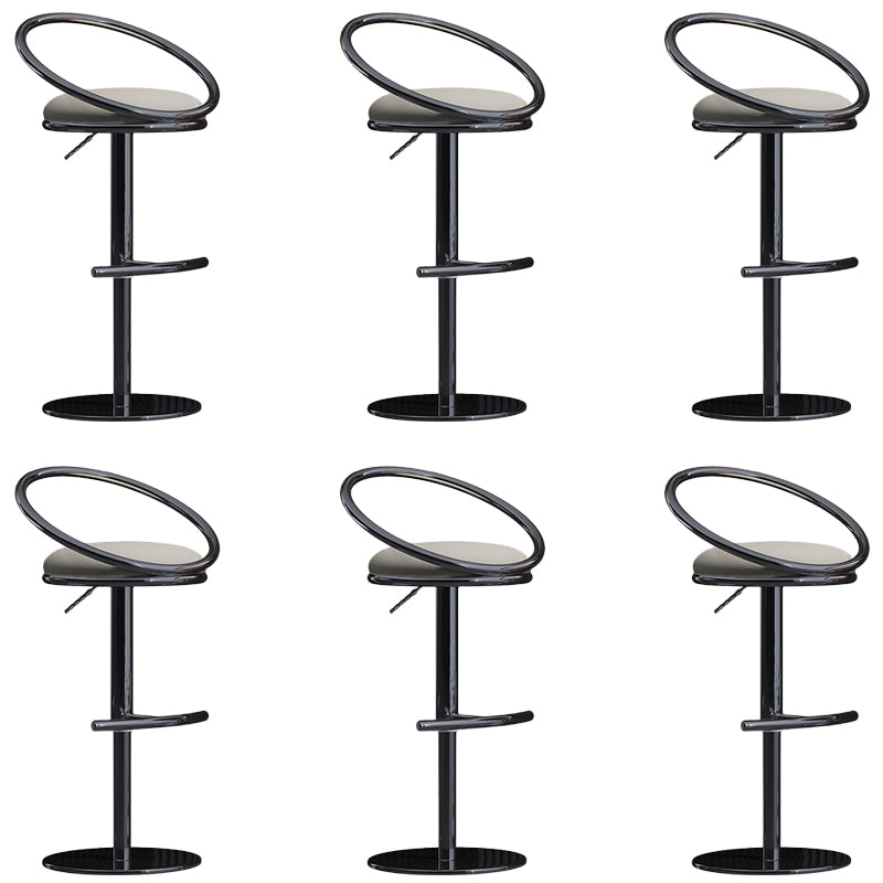Industrial Style Adjustable Bar Stool Low Back Counter Bar Stool for Home