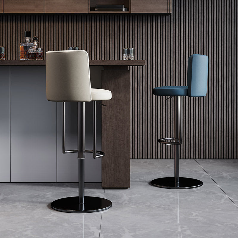 Industrial Adjustable Bar Stool Low Back Counter Bar Stool for Home