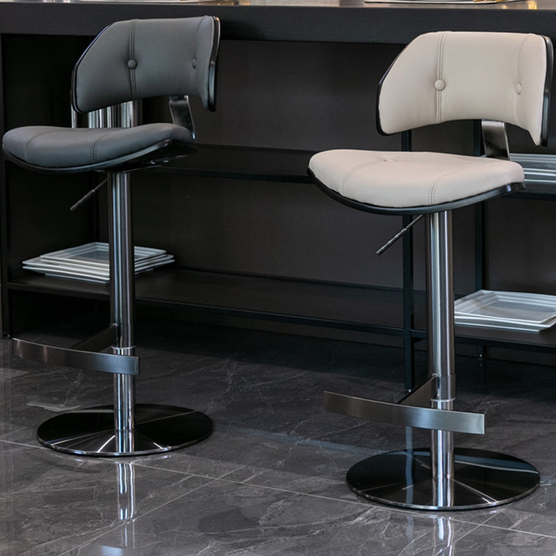 Industrial Rotatable Bar Stool Low Back Counter Bar Stool for Home