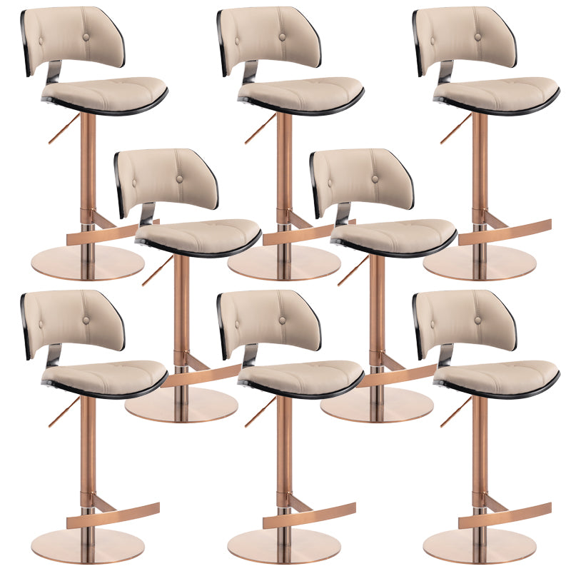 Industrial Rotatable Bar Stool Low Back Counter Bar Stool for Home