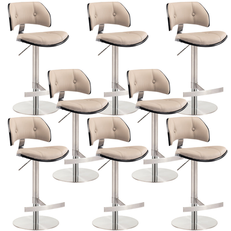 Industrial Rotatable Bar Stool Low Back Counter Bar Stool for Home