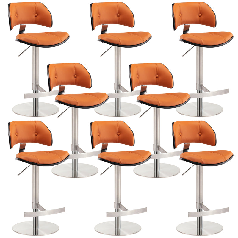 Industrial Rotatable Bar Stool Low Back Counter Bar Stool for Home
