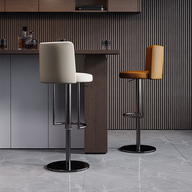 Industrial Adjustable Bar Stool Low Back Counter Bar Stool for Kitchen