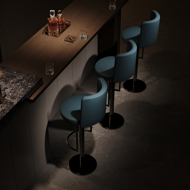 Industrial Adjustable Bar Stool Low Back Counter Bar Stool for Kitchen