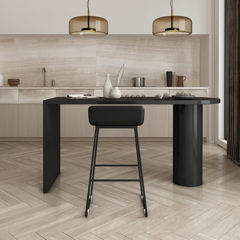 Low Back Barstools Contemporary Armless Bar Stools with Metal Base
