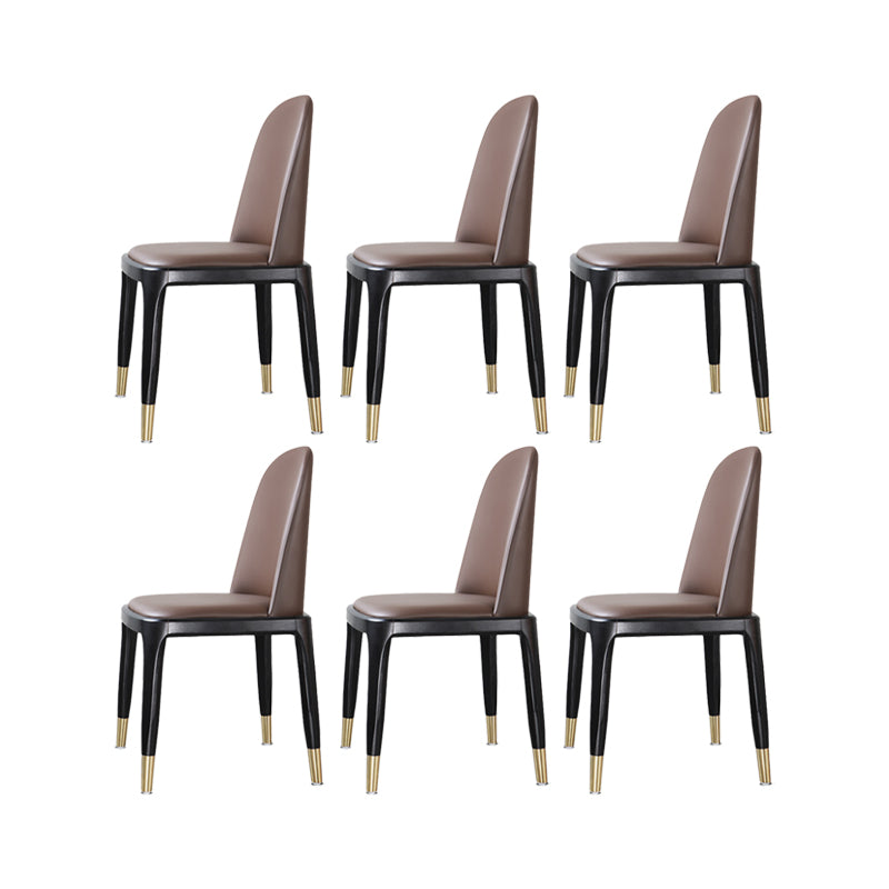 Upholstered Dining Chairs Parsons Chairs with Solid Wood Base