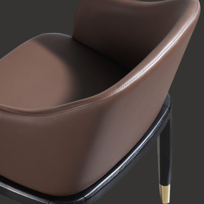 Upholstered Dining Chairs Parsons Chairs with Solid Wood Base