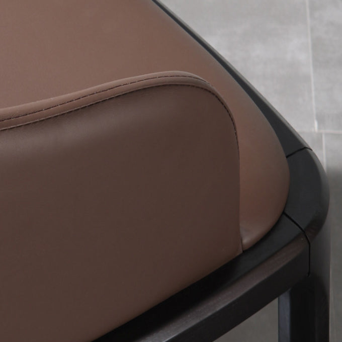 Upholstered Dining Chairs Parsons Chairs with Solid Wood Base