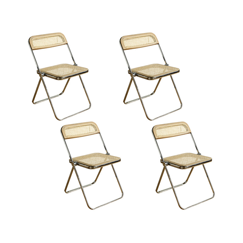 Industrial Side Chair Metal Folding Indoor Dining Chair for Home