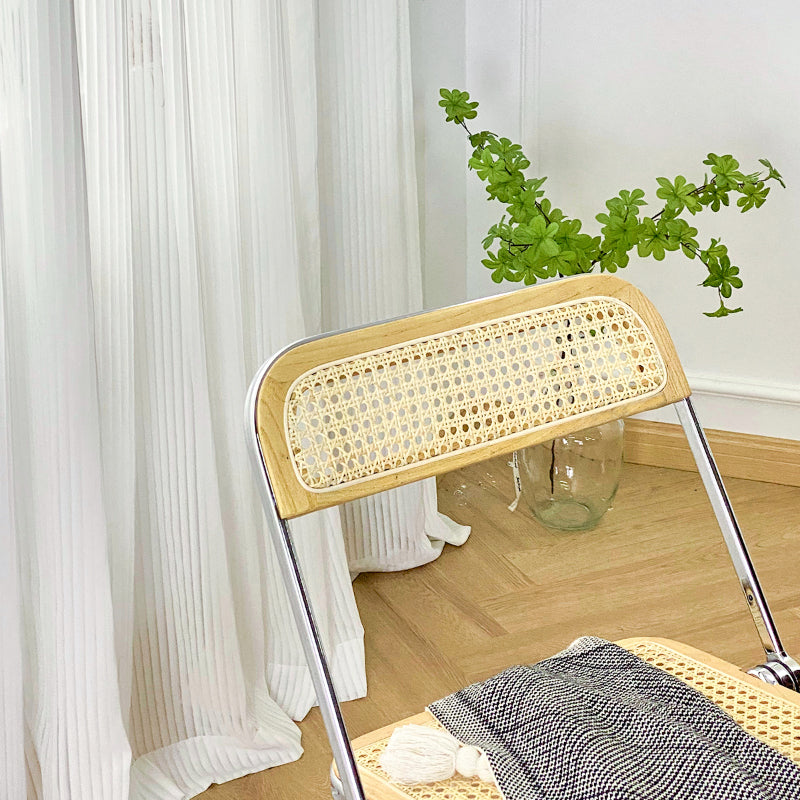 Industrial Side Chair Metal Folding Indoor Dining Chair for Home