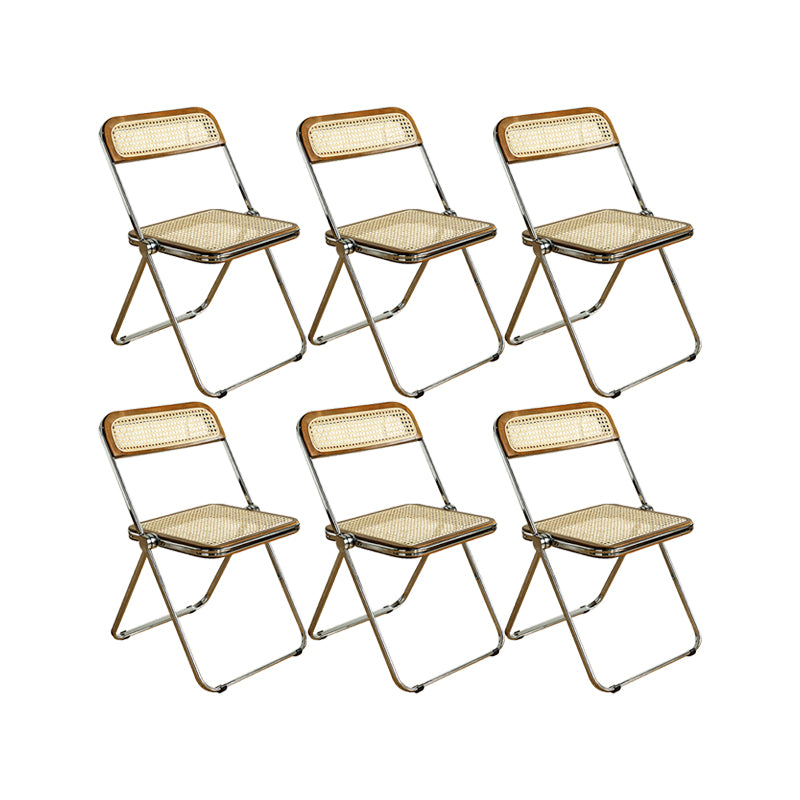 Industrial Side Chair Metal Folding Indoor Dining Chair for Home