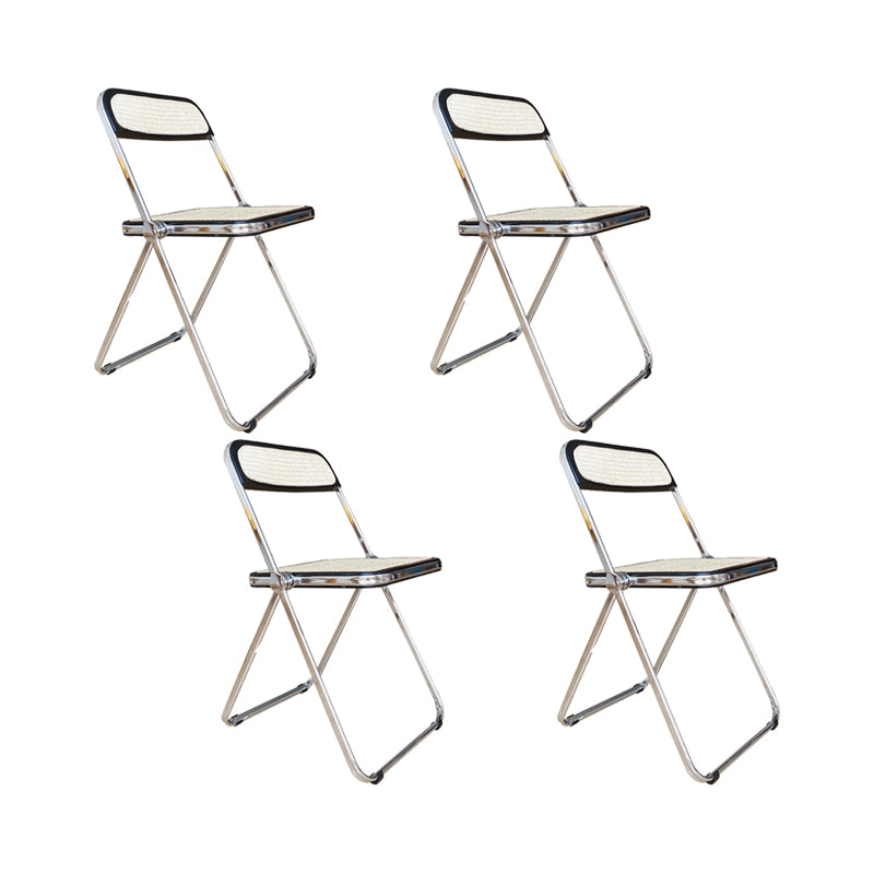 Industrial Side Chair Metal Folding Indoor Dining Chair for Home