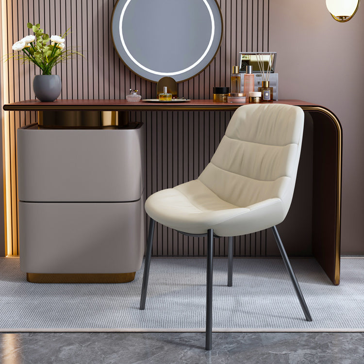 Modern Style Side Chair Leather Parsons Dining Chair for Home