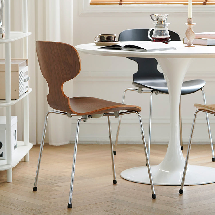 Industrial Style Side Chair Wooden Indoor Dining Chair for Home