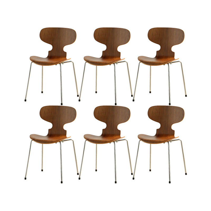 Industrial Style Side Chair Wooden Indoor Dining Chair for Home