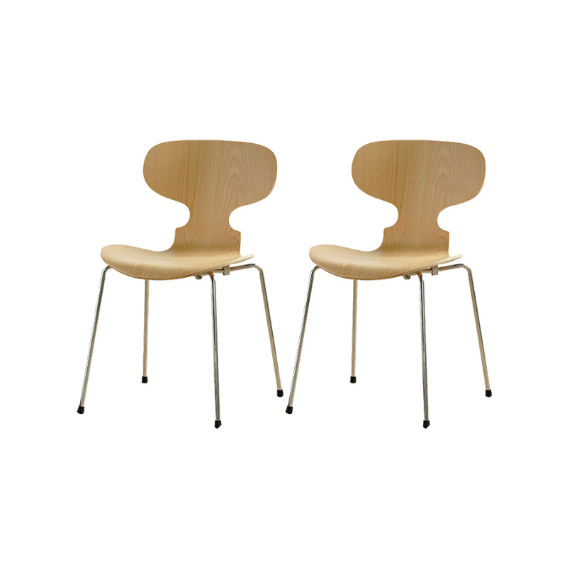 Industrial Style Side Chair Wooden Indoor Dining Chair for Home