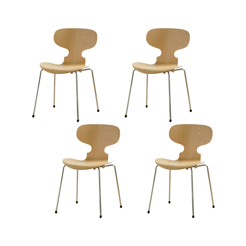 Industrial Style Side Chair Wooden Indoor Dining Chair for Home