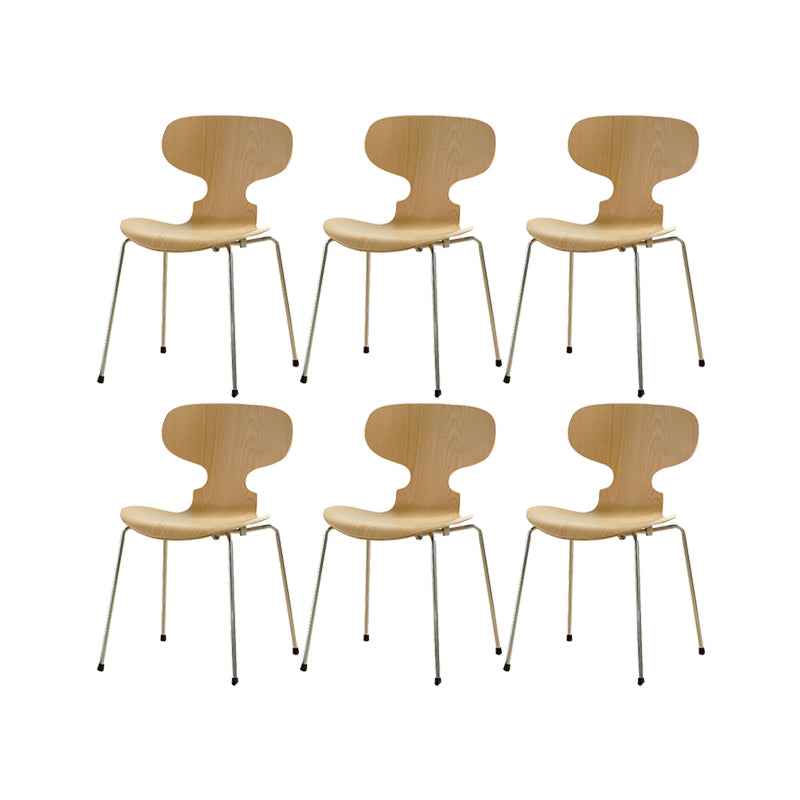 Industrial Style Side Chair Wooden Indoor Dining Chair for Home