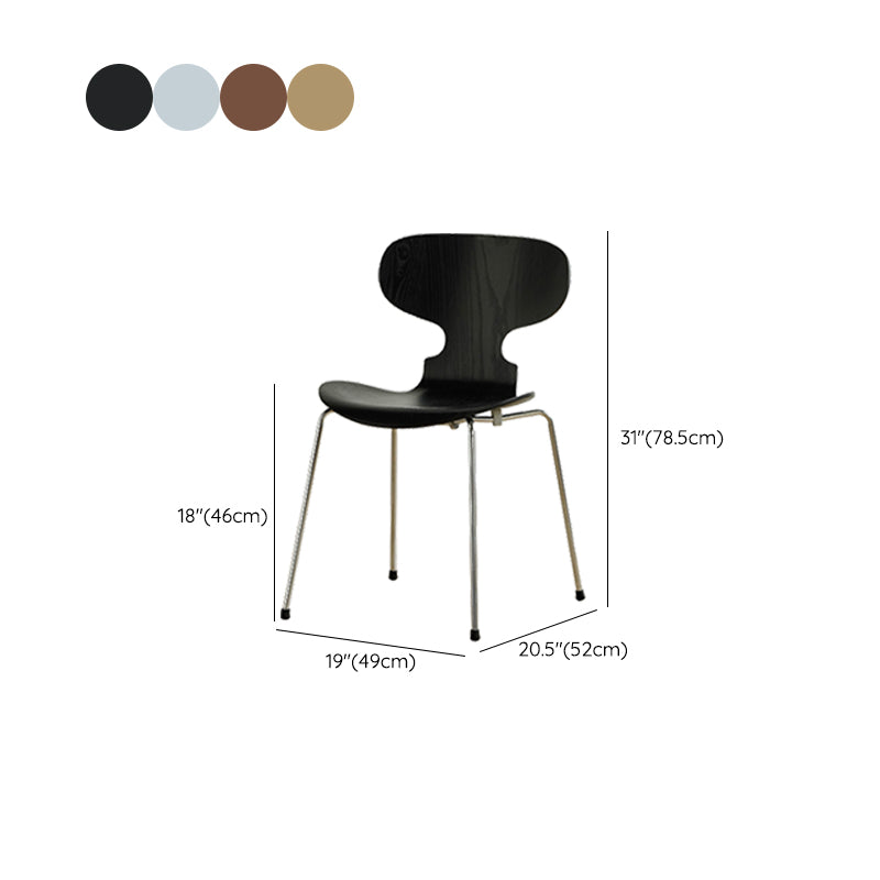 Industrial Style Side Chair Wooden Indoor Dining Chair for Home