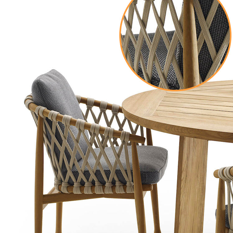 1/4/5/6/8 Pieces Dining Table Set Solid Wood Patio Dining Sets