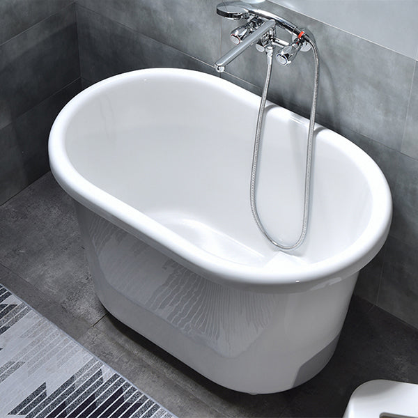 Acrylic Soaking Bathtub Antique Finish Freestanding Bath Tub