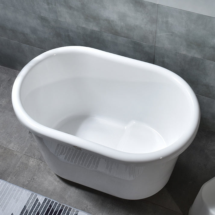 Acrylic Soaking Bathtub Antique Finish Freestanding Bath Tub