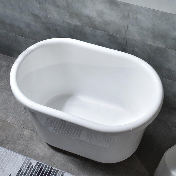 Acrylic Soaking Bathtub Antique Finish Freestanding Bath Tub