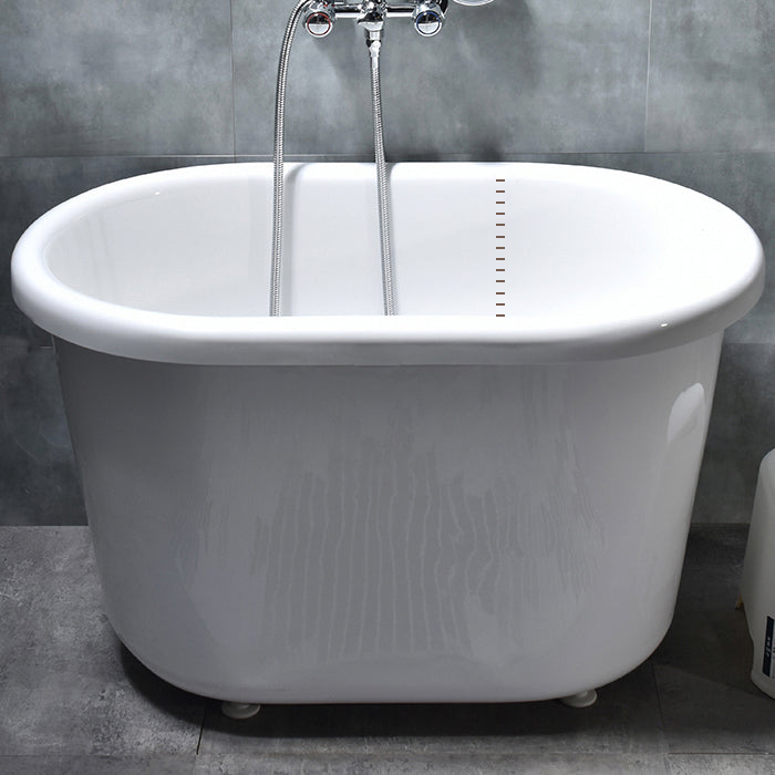 Acrylic Soaking Bathtub Antique Finish Freestanding Bath Tub
