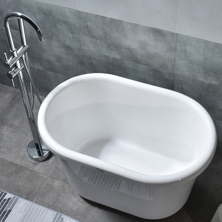Acrylic Soaking Bathtub Antique Finish Freestanding Bath Tub